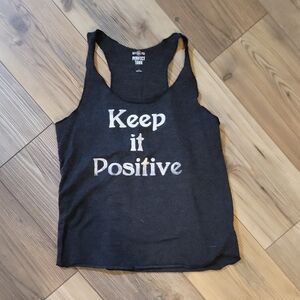 SO Black "Keep It Positive" Racerback Tank